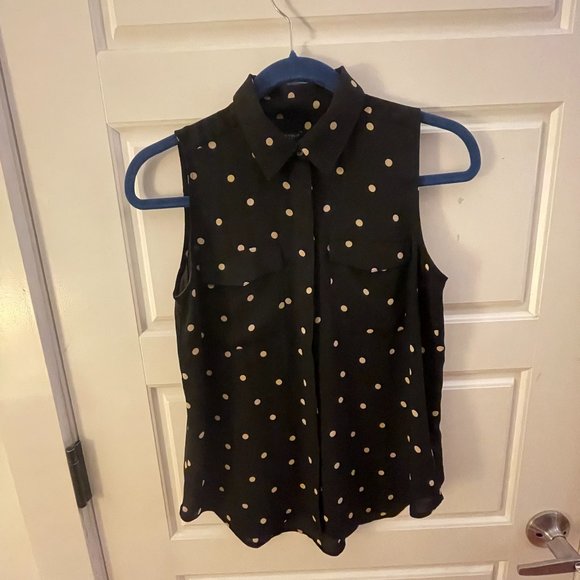 J. Crew Polka Dot Shirt for Work - Picture 1 of 6